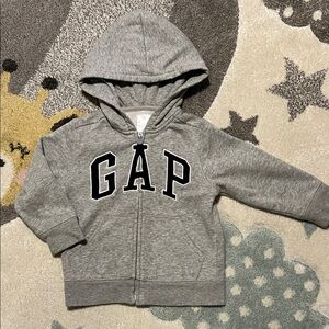 GAP Kids Charcoal Gray Zip-Up Hoodie